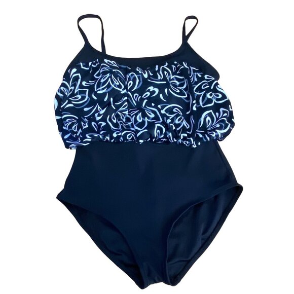 Sirena Signature Other - 1970's Vintage Sirena Signatures 12 Black White Print One Piece Swimsuit USA